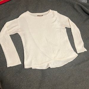prAna Juliana cream crossover front sweater women’s size medium